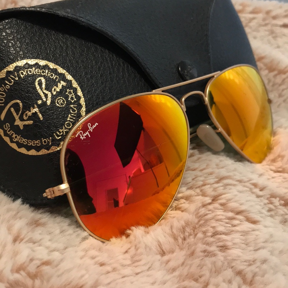 *Ray-Ban Flash Aviators* - Orange
